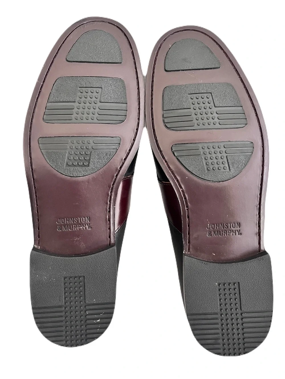 Johnson & Murphy ‘Aragon II’ Black and Burgundy Kiltie Tassel Loafers, Size 13W
